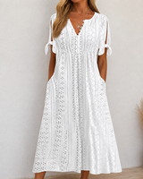 Siena - Luftiges Boho-Sommerkleid in Weiß