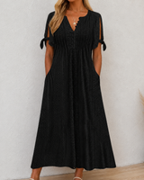 Siena - Luftiges Boho-Sommerkleid in Schwarz