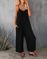 Mahdi - Gemütlicher Jumpsuit mit Taschen in Schwarz