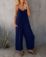 Mahdi - Gemütlicher Jumpsuit mit Taschen in Blau