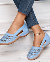 Tegan - Modische Sandalen mit Muster in Blau