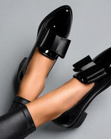 Rachel - Elegante Schuhe mit Schleife in Schwarz