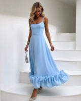 Cecily - Anmutiges Midikleid in Blau