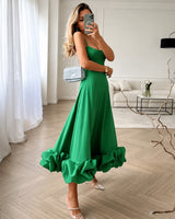 Cecily - Anmutiges Midikleid in Grün
