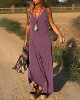 Riley - Lockeres Maxikleid in Lila