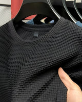 Edwin - Stilvolles Texturhemd in Schwarz