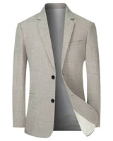 Martin - Lässiger Blazer in schmaler Passform in Beige
