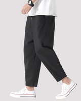 Hodges - Stilvolle Lockere Cropped-Hose in Schwarz