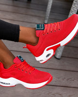 Lina - Bequeme Sneaker mit luftdurchlässiger Polsterung in Rot
