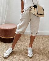 Ella - Bequeme Shorts mit schnelltrocknenden Eigenschaften in Beige