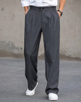 Clayton - Lässige Weite Hose in Grau
