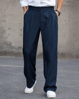 Clayton - Lässige Weite Hose in Blau