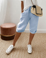 Ella - Bequeme Shorts mit schnelltrocknenden Eigenschaften in Blau