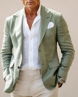 Angelo - Formeller Leichter Blazer in Grün