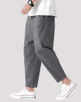 Hodges - Stilvolle Lockere Cropped-Hose in Grau