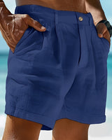 Moran - Lässige Bequeme Shorts in Blau