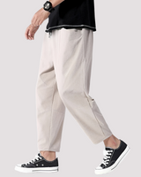 Hodges - Stilvolle Lockere Cropped-Hose in Khaki