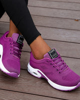 Lina - Bequeme Sneaker mit luftdurchlässiger Polsterung in Violett