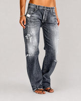 Stacey - Stilvolle Weitbein-Jeans in Grau