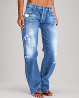 Stacey - Stilvolle Weitbein-Jeans in Blau