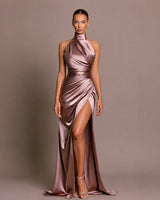 Elle - Elegantes langes Kleid in Pink
