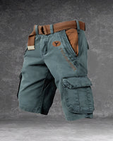 Cole - Komfortable Cargo-Shorts für Herren, ideal für Abenteuer in Blau