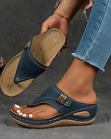 Marcel - Stilvolle Keilsandalen in Blau