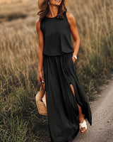 Edna - Lässiges Boho-Maxikleid aus Modal in Schwarz