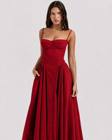 Hadley - Stilvolles Camisole-Kleid in Rot