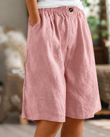 Eileen - Lässige Weite Shorts in Rosa