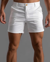 Jed - Lässige Badeshorts in Weiß