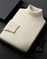 Amara - Stilvoller Rollkragenpullover in Beige
