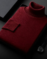 Amara - Stilvoller Rollkragenpullover in Rot