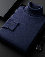 Amara - Stilvoller Rollkragenpullover in Blau