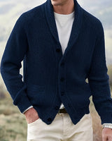 Winton - Klassischer Herren-Cardigan in Marineblau