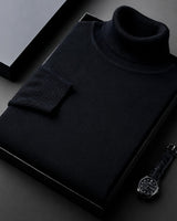Amara - Stilvoller Rollkragenpullover in Schwarz