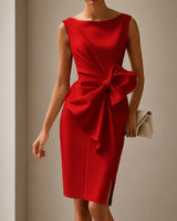 Esmee - Elegantes Minikleid mit Schleife in Rot