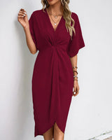May - Elegantes Wickelkleid in Rot