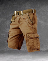 Cole - Komfortable Cargo-Shorts für Herren, ideal für Abenteuer in Braun