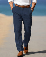 Dion - Formelle, lockere Hose in Dunkelblau
