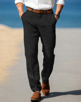 Dion - Formelle, lockere Hose in Schwarz