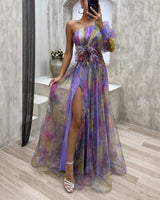 Rowe - Stilvolles Florales Maxikleid in Lila