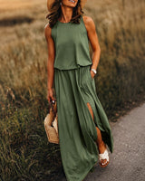 Edna - Lässiges Boho-Maxikleid aus Modal in Grün