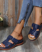 Elouise - Bequeme Sandalen mit verstellbaren Riemen in Dunkelblau