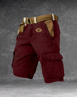 Cole - Komfortable Cargo-Shorts für Herren, ideal für Abenteuer in Rot
