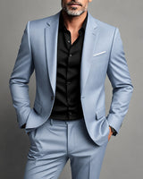 Carrillo - Formeller Slim Fit Anzug in Grau