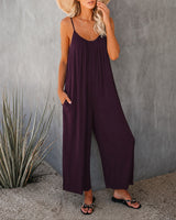 Mahdi - Gemütlicher Jumpsuit mit Taschen in Lila