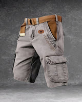 Cole - Komfortable Cargo-Shorts für Herren, ideal für Abenteuer in Grau