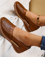 Tegan - Modische Sandalen mit Muster in Braun