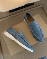 Herren Loafers | Klassische Slipper | Weiches Obermaterial & Komfort-Sohle in Hellblau